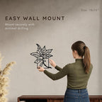 Wita Home Leaf Branch Metal Wall Art, Minimalist Botanical Outdoor and Indoor Decor, Powder-Coated Steel, Weather-Resistant Garden Patio Wall Sculpture, Modern Nature Inspired Design (18×16 inches)