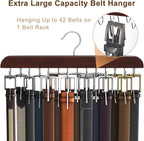 Belt Hanger Belt Organizer for Closet (Mahogany, 2 Pack)