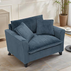 ERYE Living Room Accent Chair, Modern Corduroy Upholstered Chair Wider Seat Cushion Leisure Armchair W/2 Pillows and Removable Cover for Home Apartment,Bedroom,Office