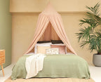 Nougat Bed Canopy for Queen and King-Sized Beds | Bedroom Decoration for Teens or Adults | Conical Shape Insect Netting | Mosquito Net in Multiple Colors and Sizes