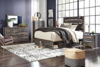 Signature Design by Ashley Drystan 6 Drawer Dresser, Large-scale Hardware, Smooth-gliding Drawers, Wood, 58.7" W x 15.31" D x 36.46" H, Weatherworn Brown