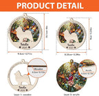 Dog Memorial Suncatcher, Personalized with Name, Dogs Breeds Suncatcher, Custom Pet Loss Suncatchers, Gifts for Pets Lovers, Dog Memorial Ornament Loss of Pet Sympathy Gift