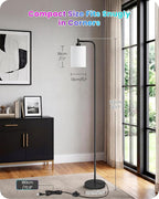 RGB Floor Lamp for Living Room with Remote and Foot Switch, Modern Standing, Dimmable Corner Lamp,10W Bulb 3 Color Temperatures, for Bedroom, Office, Corner, ETL Listed, White RCW19LD05