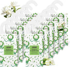 MYARO Large Hanging Sachets Scented for Home 12 Pcs Potpourri Bags Long Lasting Air Freshener for Closet Drawer Car House (White Gardenia)