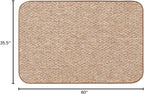 House, Home and More Skid-Resistant Carpet Indoor Area Rug Floor Mat - Praline Brown - 3 Ft X 5 Ft - Non Slip Rubber Backing, Stain Resistant, Dog Friendly, Living Room Bedroom Kitchen Entryway