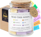 Bible Verse Jar, Graduation Gift For Her, Read This When Bible Verses Jar for Emotions and Feelings, Christian Gifts for Women, Men