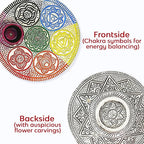 Chakra Palo Santo Holder Burner - Handcrafted Metal Incense Holder | Perfect Spiritual or Meditation Gift (4.5 inch)
