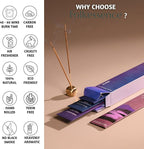 Folkulture Incense Sticks (120 Sticks) | Set of 6 Premium, Deep Sleep, Calm Incense - Night Relaxation | No Charcoal, Organic, Non Toxic, 45 Mins Burning Lavender, Rosemary Insence-Sticks Aromatherapy