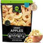 NUT CRAVINGS - Dried Apple Rings Slices, No Sugar Added - Chewy Soft Texture (48oz, 3 LB) Tu Bishvat Favorite - Sweet Healthy Snack, Vegan, Kosher, Resealable Bag