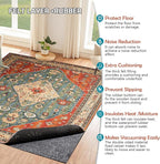 Waterproof Rug Pad, 2x8 Ft Under Area Rug Carpet Pad, Non Slip Rug Pads for All Floors and Hardwood Floors Finishes, Keep Carpets in Place Soft and Prevent Rug from Wrinkling or Buckling