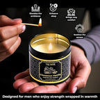 Vanilla Candle with Cinnamon Strong Scented Soy Candel Natural Non Toxic Velas Aromáticas for Women Gift for Fall Christmas Holidays Pack of 1 5Oz Decorartive Travel Tin