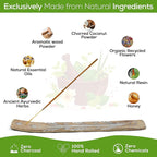Raajsee Satya Traditional Ayurveda Incense Sticks, Nagchampa 15gmx12 Pack (12 Sets of 15g, 160 Pieces Total) with Raajsee Incense Holder