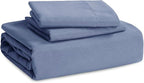 Bedsure Slate Blue Duvet Cover Full Size - 3 Pieces Prewashed Extra Soft Cotton-Like Polyester Bedding Set, Includes 1 Duvet Cover 80x90 Inches with Zipper Closure & 2 Pillow Shams, No Comforter