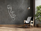 Vailla Wall Art Decor Minimalist Abstract Woman Face Wall Decoration Wooden Modern 3D Sculptures Line Drawing Wall Art Decor Female Single Line Home Hanging for Bedroom Kitchen Bathroom Living Room