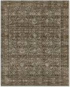 Washable 2x3 Entryway Rug, Boho Non-Slip Door Mat Vintage Distress Small Rugs for Kitchen Nursery Office Bedroom, 0.3" Neutral Oriental Throw Carpet with Cushioning Pad, Rust/Multi