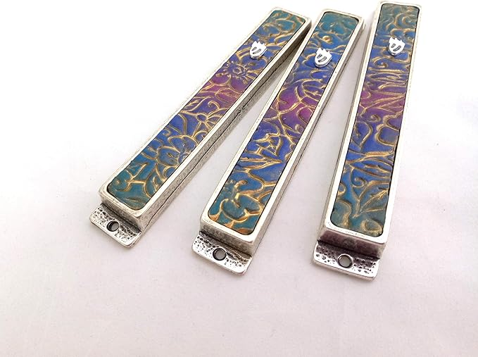 Modern Mezuza Cover Handmade In Israel Perfect as New Home and Bar Mitzvah Gift, Mezuzah case