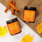 Fall & Christmas Candles, Soy Candles Set - 7Oz * 6 Pack, Holiday/Birthday/Christmas Gifts for Women & Men, Autumn Scents of Hello Fall/Spice Pumpkin/Apple Cider/Hot CocoaCinnamon & Cedar/Maple Latte