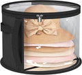 AOODA Oversized Clear Hat Storage Bag for Women, Holds up to 7 Caps Cowboy Hat Organizer for Closet, Wide Brims Hat Case with Carrying Handles (Black)
