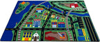 KIDCARPET.COM Total Transportation Play Mat Rug | Interactive Activity Carpet for Preschool Playroom Toy Car Track, 7'6" x 12'
