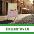 Custom A-Frame Sign Inserts by BCB Print - Durable & Weather-Resistant Plastic Panels | Custom Print Inserts for Sidewalk Boards, Restaurants, Retail & Event Signage | 24"x36"