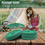 Citronella Incense coils, Made from Natural Plants, Suitable for Outdoor, Living Room, Terrace use (24 coils and 1 Coil Holders)