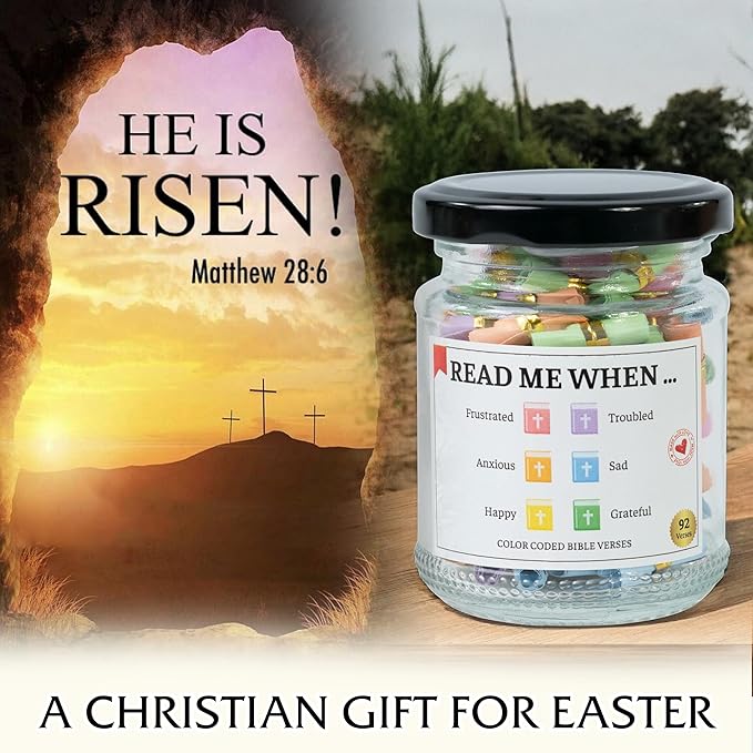Holy Bible Verses Jar, Mothers Day Gifts for Mom,Women,Wife,Sister,Nana,Aunt,Grandma&Best Friend from Daughter/Son in law,Personalized Christian Religious Gift Ideas