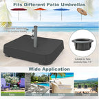 Giantex 200lbs Filled Umbrella Base with 2 Sandbags, Adjustable Knobs, All-Weather Cover, Fit for Poles up to 1.9", Large Outdoor Umbrella Stand Holder for Market Poolside Patio Table Umbrella