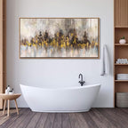 YDYSUNE Gold Abstract Wall Decor - Brown Canvas Wall Art for Living Room- Large Modern Artwork - Oil Painting Pictures for Bedroom Kitchen Home Office