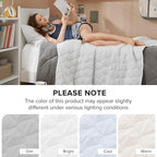 Comfort Spaces Twin Quilt Set Modern Reversible Ogee Coverlet Twin Bedding Set Cozy Quilted Winter Layer, All Season Lightweight Soft Twin Size Quilt, Kienna, Twin/Twin XL White Ogee 2 Piece