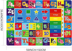 Kids Rug for Playroom, ABC Play Mat Educational Rugs, Soft Non-Slip Rug Toddler Baby Play Mat, Alphabet Carpet for Boy Girl Bedroom
