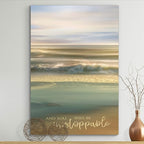 Renditions Gallery Canvas Nature Wall Art Modern Paintings & Prints Decor Glowing Ocean Beach Inspirational Romantic Wall Hanging Artwork for Bedroom Dining Office Kitchen - 24"x36" LT06