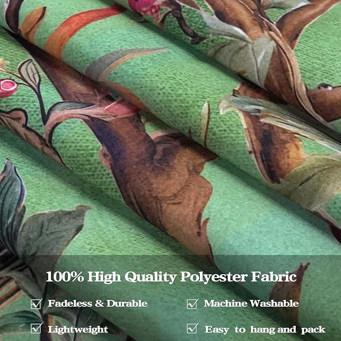 Faxdong Boho Tree of LIfe Tapestry, Vintage Flower Leaves Birds Plant Animal Pattern Tapestries, Retro Indian Bohemian Aesthetic Wall Hanging Green 60×80 inch