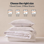 Amazon Basics Waffle Weave Microfiber 3-Piece Duvet Cover Set, Includes 1 Duvet Cover and 2 Pillow Shams, California King, Pink Striped