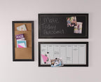DesignOvation Wyeth Framed Magnetic Chalkboard, Black