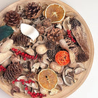 Potpourri Bag,Orange/Wine Scented Potpourri Bowl Filler,Decorative Dried Flower, Bathroom Vase Decor(20 oz)