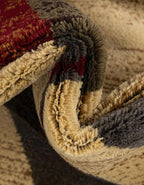 Unique Loom Barista Collection Area Rug - Ngada (6' 1" Octagon, Beige/Red)