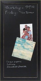 DesignOvation Wyeth Framed Magnetic Chalkboard, Black