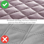 Southshore Fine Living, Inc. Full/Queen Quilt Set, Full Size Quilts with 2 Matching Pillow Shams, Lightweight Quilt Coverlet, Lightweight, Easy Care Machine Washable Queen Size Bedspread, Lavender