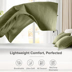 Comfort Spaces Queen Quilt Set Modern Reversible Plaid Coverlet Full Bedding Set Cozy Quilted Winter Layer, All Season Lightweight Soft Queen Size Quilt, Kienna, Full/Queen Olive Green 3 Piece