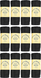 Yacht & Smith Soft Fleece Blankets 50 X 60, Lightweight, Cozy Warm Throws Dark Colorful Blanket Sofa Travel Outdoor, Wholesale