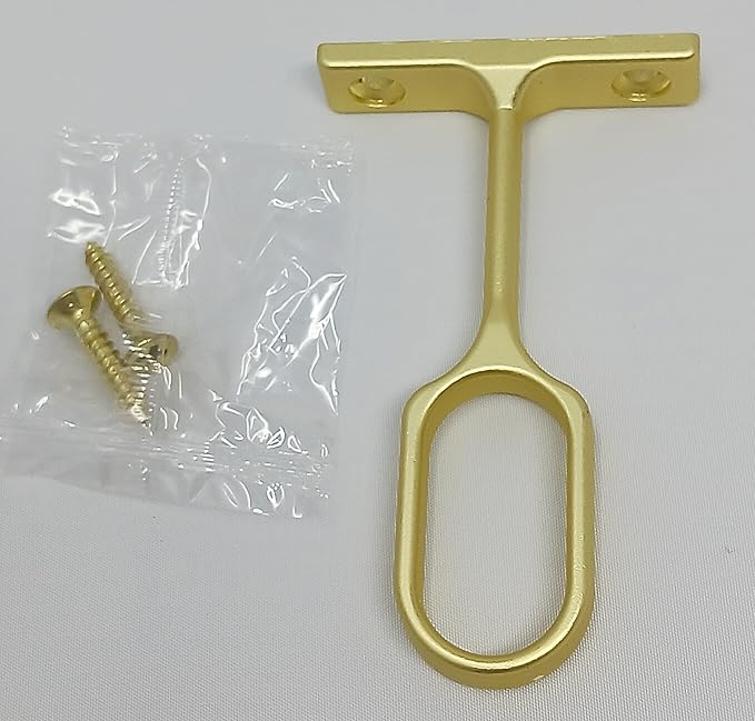 5-Case Pack Matte Brass 96" Oval Wardrobe Closet Tubing Aluminum Rods - 1.5mm Thickness