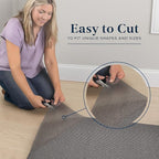 Veken 6x9 Ft Rug Pad Gripper for Hardwood Floors, Non Slip Rug Pads for Area Rugs, Thick Dark Grey Rug Grippers for Tile Floors, Under Carpet Anti Skid Mat, Keep Your Rugs Safe and in Place