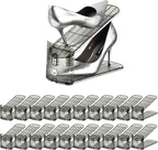 Shoe Slots Organizer，20 Pack Shoe Stackers for a Pair of Shoes,Adjustable Shoe Rack with Three Levels，Grey