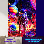 NYZE Astronaut Space Tapestry for Bedroom, Glow in the Dark Room Decor Wall Tapestries, Cool Galaxy Planet Wall Hanging, Wall Hanging for Men Guys Gamer Room Dorm Living Room 60x80 in