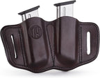 1791 Gunleather Mag Holster 2.1 - Double Mag Pouch for Single Stack Magazines, OWB Magazine Pouch for Belts