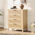 Garvee Fluted Dresser for Bedroom, Chest of Dressers 35.4" Tall Dresser for Closet with 4 Fluted Dressers Chest with Clothes Storage Cabinet, Drawer Organizer for Bedroom, Living Room, Closet, Hallway
