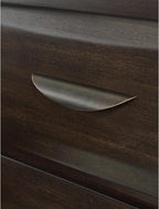 Signature Design by Ashley Vanmore Contemporary 7-Drawer Dresser and Mirror with Anti-Tipping Restraint, Dark Brown