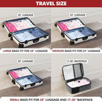 SUOCO Travel Vacuum Bags with Portable Electric Pump, 14 Combo (4L/4M/6S) Compression Packing Seal Cubes for Clothing Suitcase Luggage Organizer, Space Saver Clothes Storage Bags