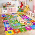 Kids Rugs for Playroom 3' x 4', Playmat for Toddlers Kids Carpet for Classroom Bedroom Floor Play Mat for Kids ABC Rugs for Learning Alphabet, Numbers, Colors, Animal Words and Season