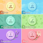 6 Pack Shower Steamers Aromatherapy, Stocking Stuffers for Women Men, Birthday Gifts for Her, Christmas White Elephant Gifts for Mom Adults Teen, Relaxation Self Care Natural Essential Oil